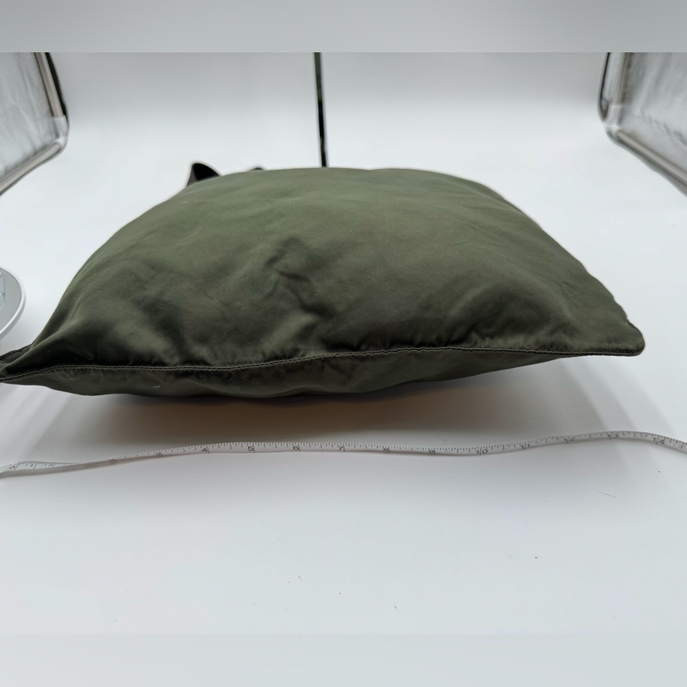 Prada - Authentic - Olive Green Canvas Tote Bag / Messenger Bag - Picture 9 of 16